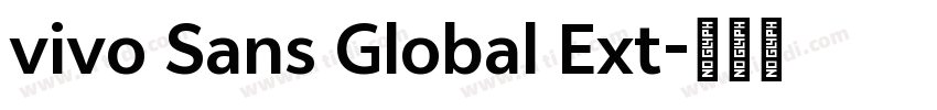 vivo Sans Global Ext字体转换